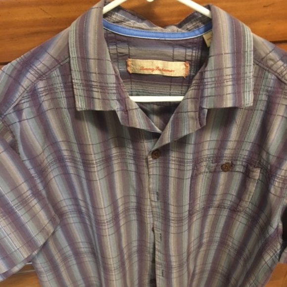 Men's Tommy Bahama S/S Shirt  Size Large   70% Silk/30 Cotton - Picture 3 of 6